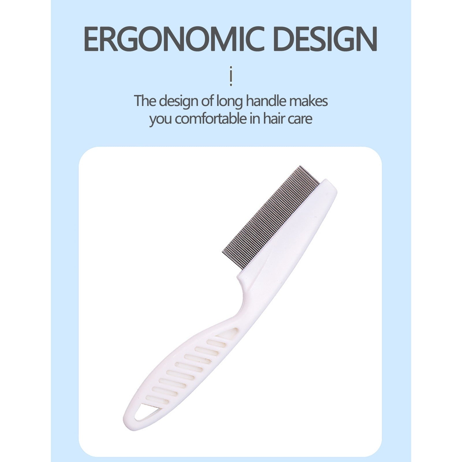 Oneshit Tools&Home Improvement On Clearance 2PCS Pet Hair Grooming Comb Flea Shedding Brush Puppy Dog Stainless Comb