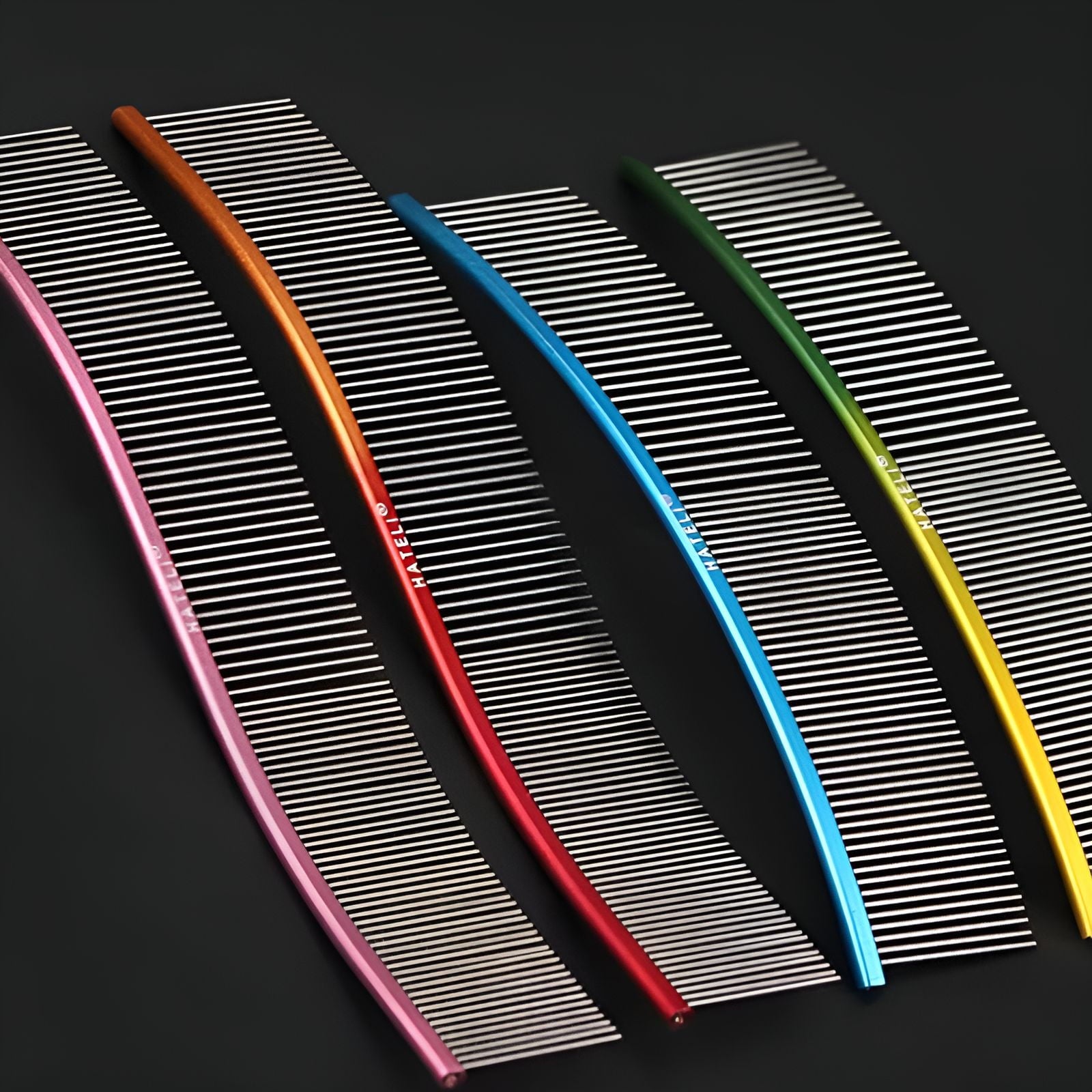 ACDANC Dog Comb,Dematting Comb for Dogs,Dog Combs for Grooming Matting,Yellow-Green