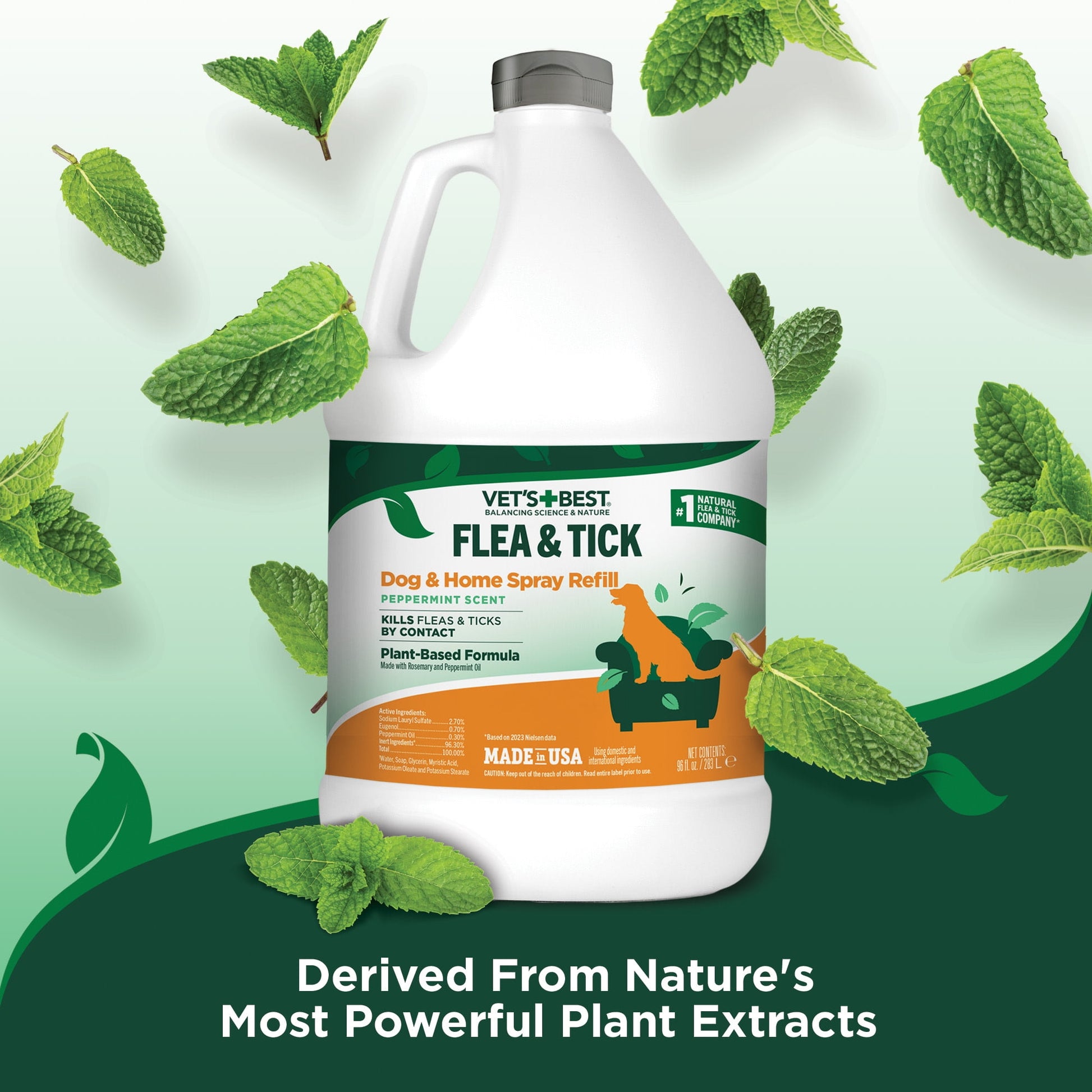 Vet's Best Flea and Tick Home Spray for Dogs and Home - 96oz.