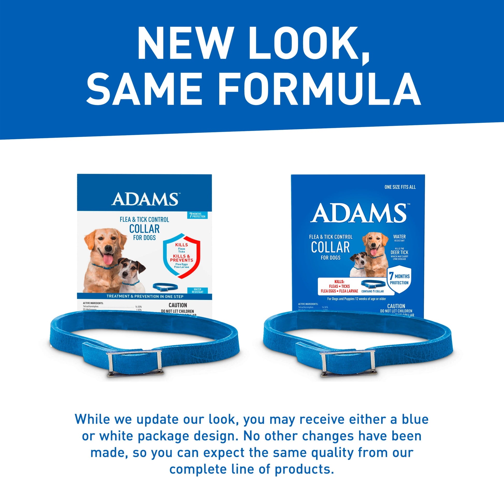 Adams Flea and Tick Control Collar for Dogs and Puppies (1 Pack)